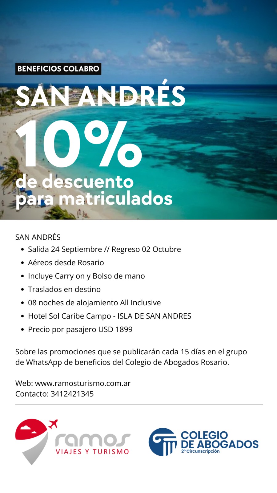 Ramos Turismo - San Andrés desde Rosario